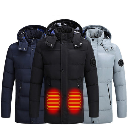 padded down cotton heated jacket