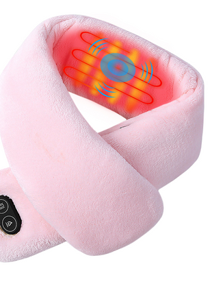 pink unisex heated massage scarf