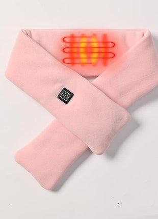 pink unisex heated scarfs