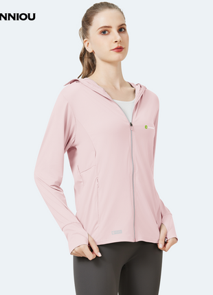Raw Yarn Ice Silk Hooded Sun Protection Jacket
