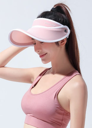 Women's Wide - brim Sun Visor in Pink