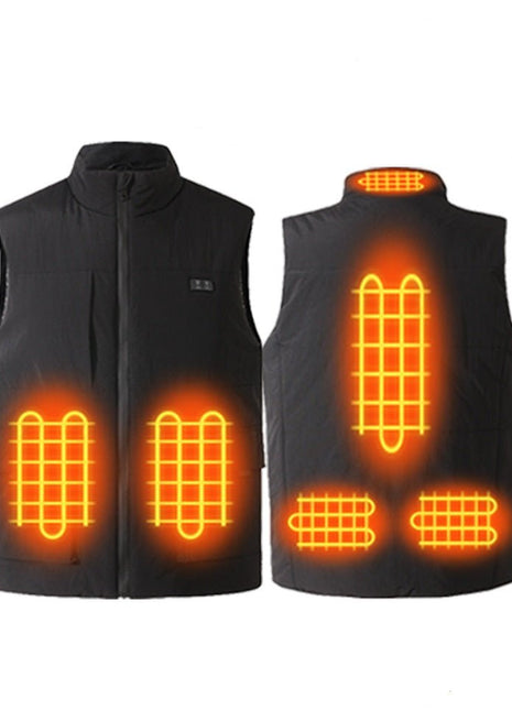 Plue Size Black Smart Heated Vest - Sidiou Group