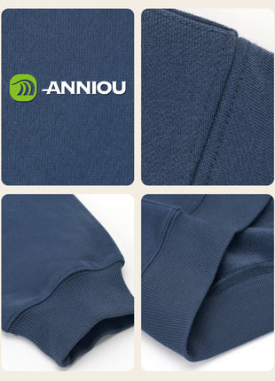 premium navy sweatshirt 3d logo windproof design