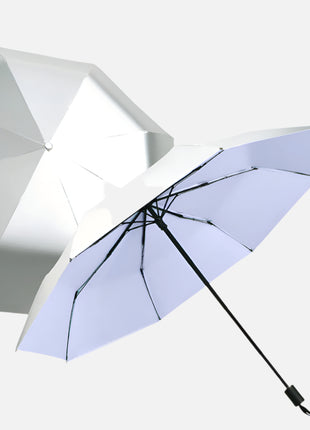 purple manual titanium silver umbrella