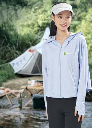Raw Yarn Hooded Sun Protection Jacket - Sidiou Group