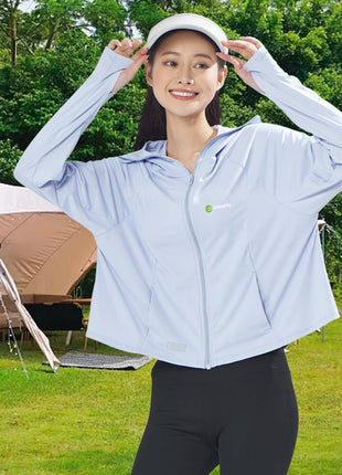 Raw Yarn Hooded Sun Protection Jacket - Sidiou Group
