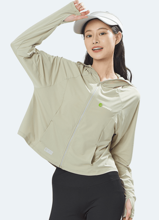 Raw Yarn Hooded Sun Protection Jacket - Sidiou Group