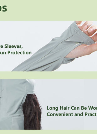 Raw Yarn Hooded Sun Protection Jacket - Sidiou Group