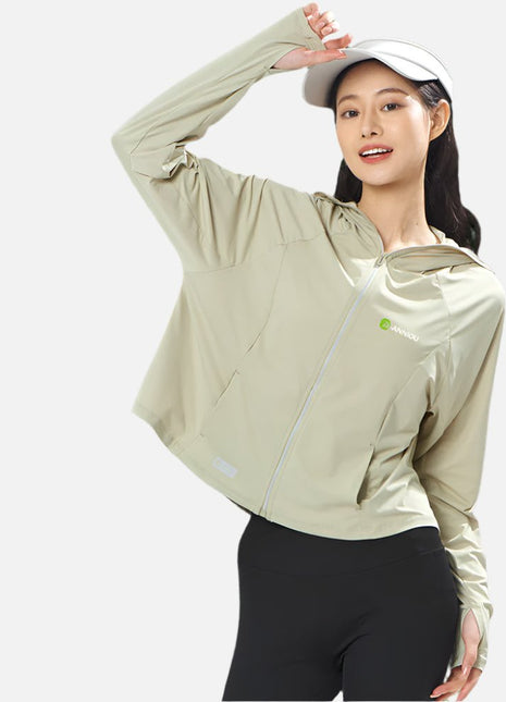 Raw Yarn Hooded Sun Protection Jacket - Sidiou Group
