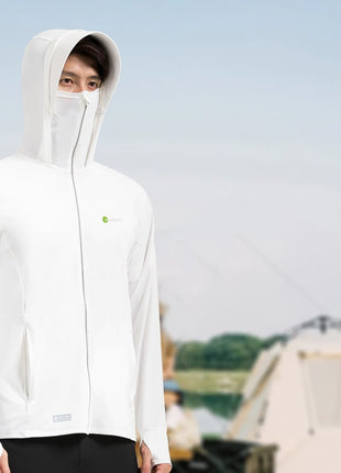 Raw Yarn Ice Silk Hooded Sun Protection Jacket - Sidiou Group