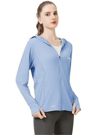 Raw Yarn Ice Silk Hooded Sun Protection Jacket - Sidiou Group