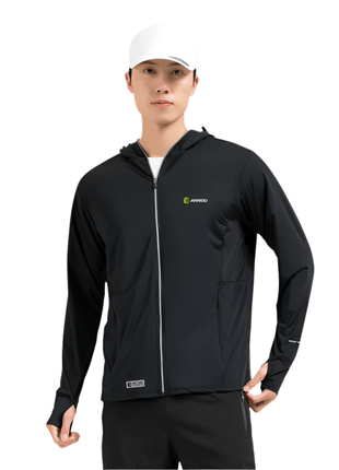 Raw Yarn Ice Silk Hooded Sun Protection Jacket - Sidiou Group