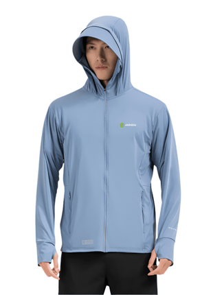 Raw Yarn Ice Silk Hooded Sun Protection Jacket - Sidiou Group