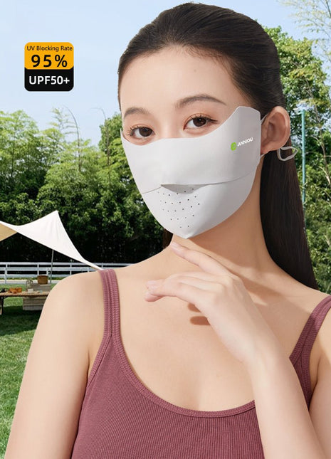Raw Yarn Seamless Sun Protection Mask - Sidiou Group