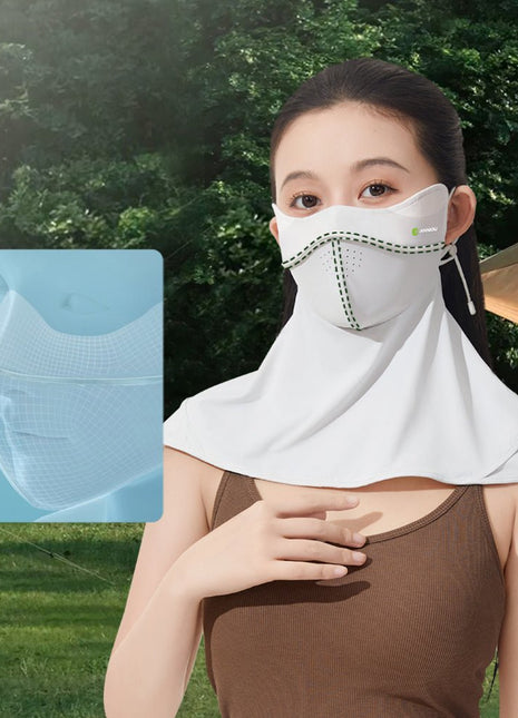 Raw Yarn Uv Protection Face Mask Neck Gaiter - Sidiou Group