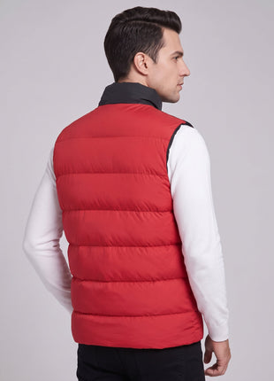 #red Men's Heated Puffer Vest side