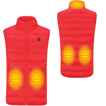 red heated vest