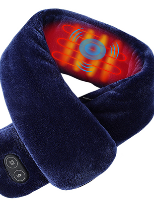 royal blue unisex heated massage scarf