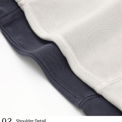 shoulder detail hooded sweatshirt