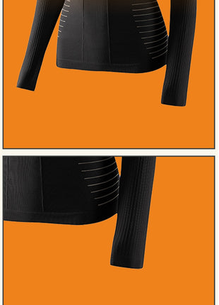 ski base layer elastic cuff and exquisite hem