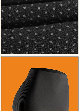 ski base layer stretch fabric and elastic waist design