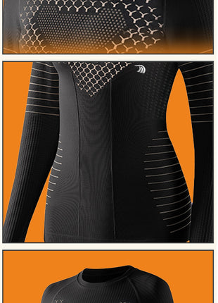 ski base layer top basic round neck design