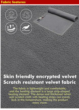 skin-friendly fabric heating pad