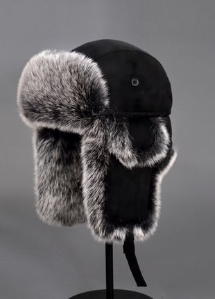 #Black Men Winter Trapper Hat