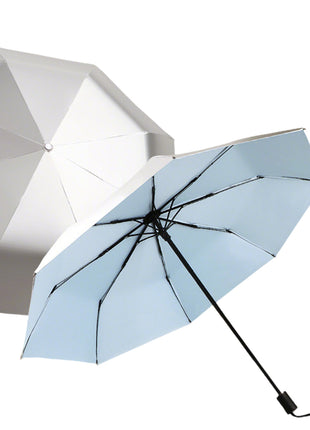 sky blue manual titanium silver umbrella