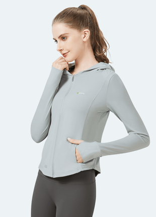 Slim Fit Hooded Sun Protection Jacket - Sidiou Group