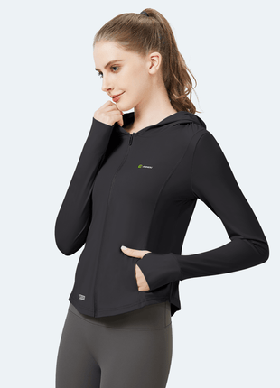 Slim Fit Hooded Sun Protection Jacket - Sidiou Group