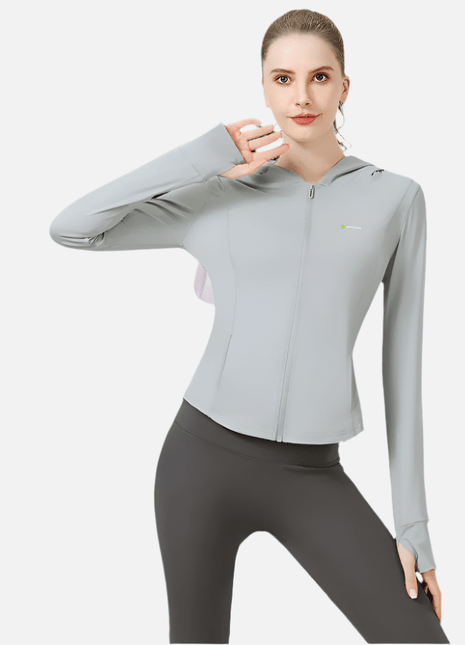 Slim Fit Hooded Sun Protection Jacket - Sidiou Group