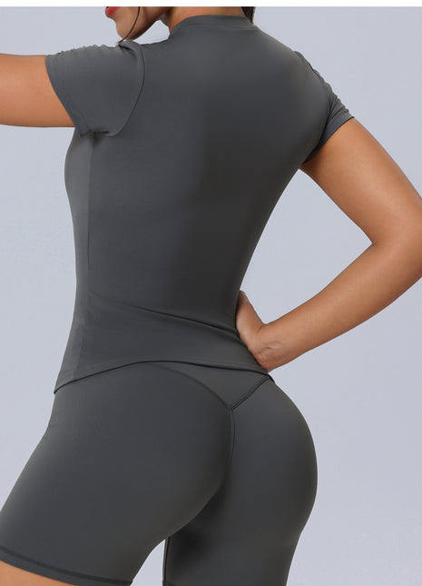 slim fit yoga top