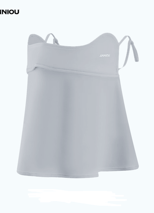 smoke grey Anniou UPF 50+ Anti UV Dust Face Cover 