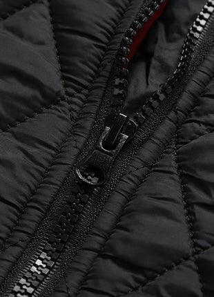 smooth zipper women's heated vest