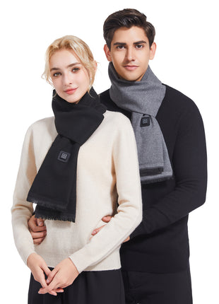 solid color couple heated scarf