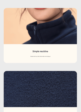 stand collar polar fleece heated jacket