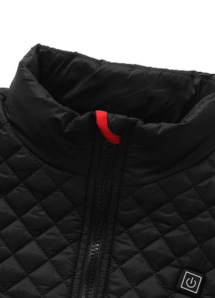 stand collar women's heating vest