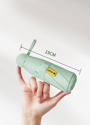 ultralight and compact capsule umbrella