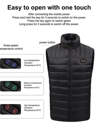 Unisex 15 Area Smart Heated Gilet - Sidiou Group