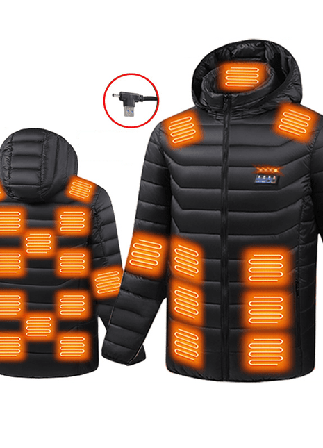 Unisex 25 Area Hooded Heated Lightweight Coat - Sidiou Group