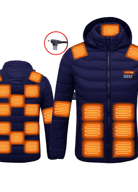 Unisex 25 Area Hooded Heated Lightweight Coat - Sidiou Group