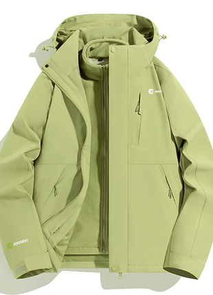 Unisex 3 - in - 1 Removable Polar Fleece Hiking Jacket - Sidiou Group