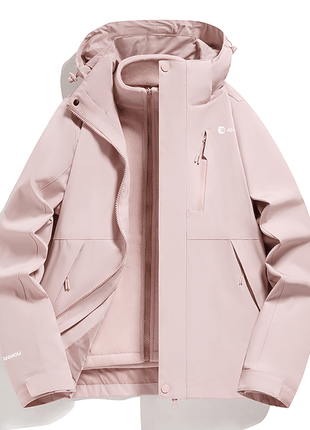 Unisex 3 - in - 1 Removable Polar Fleece Hiking Jacket - Sidiou Group