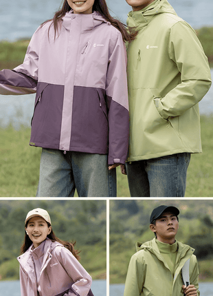 Unisex 3 - in - 1 Removable Polar Fleece Hiking Jacket - Sidiou Group