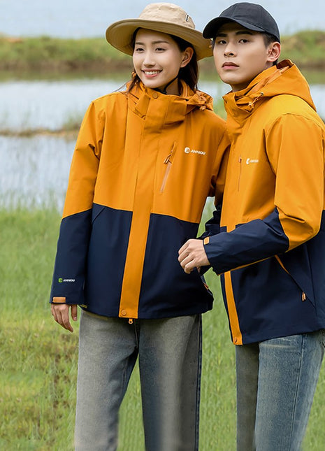 Unisex 3 - in - 1 Removable Polar Fleece Hiking Jacket - Sidiou Group