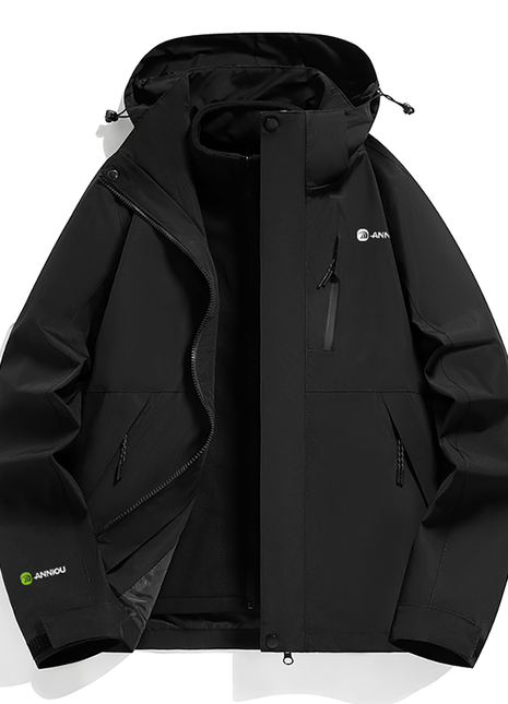 Unisex 3 - in - 1 Removable Polar Fleece Hiking Jacket - Sidiou Group