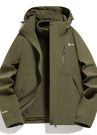 Unisex 3 - in - 1 Removable Polar Fleece Hiking Jacket - Sidiou Group
