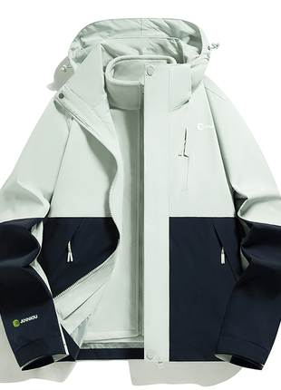 Unisex 3 - in - 1 Removable Polar Fleece Hiking Jacket - Sidiou Group
