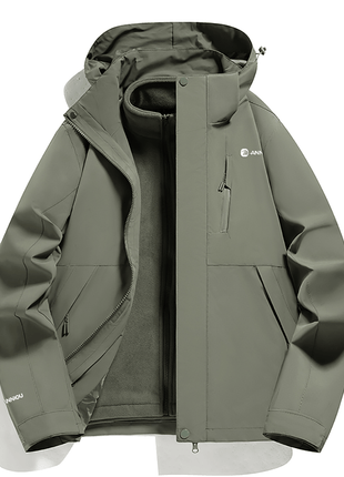 Unisex 3 - in - 1 Removable Polar Fleece Hiking Jacket - Sidiou Group